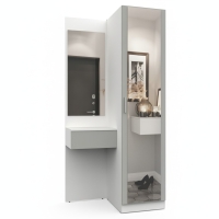 Набор мебели для прихожей "Марсель-153" МР 01-153 В2160 Ш1000 Г580 (ЛДСП Шиншилла серая) Набор мебели для прихожей "Марсель-153" МР 01-153 В2160 Ш1000 Г580 (ЛДСП Шиншилла серая)